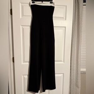 PrettyLittleThing Black Strapless Jumpsuit
